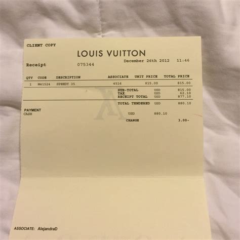 louis vuitton receipt hong kong